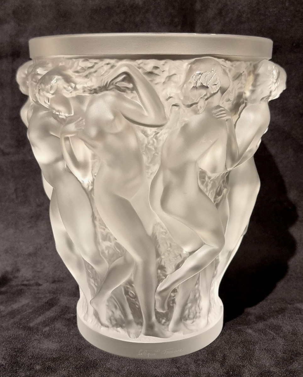  Lalique Vase Bacchantes Cristal 