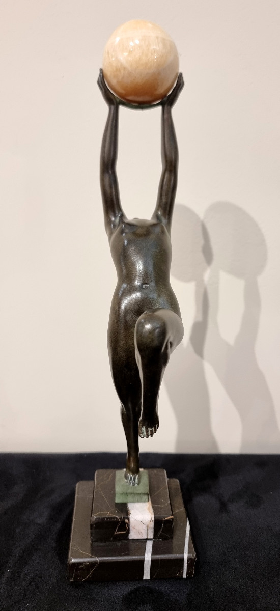 Max Le Verrier Sculpture Art Deco Model Game -photo-3