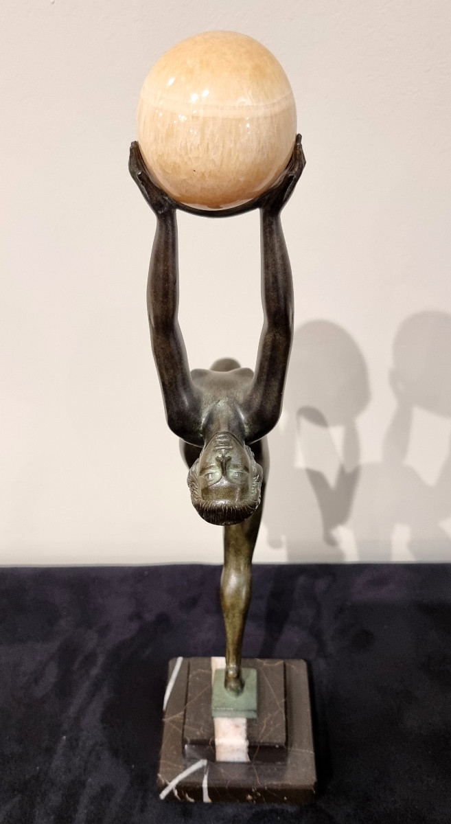 Max Le Verrier Sculpture Art Deco Model Game -photo-1