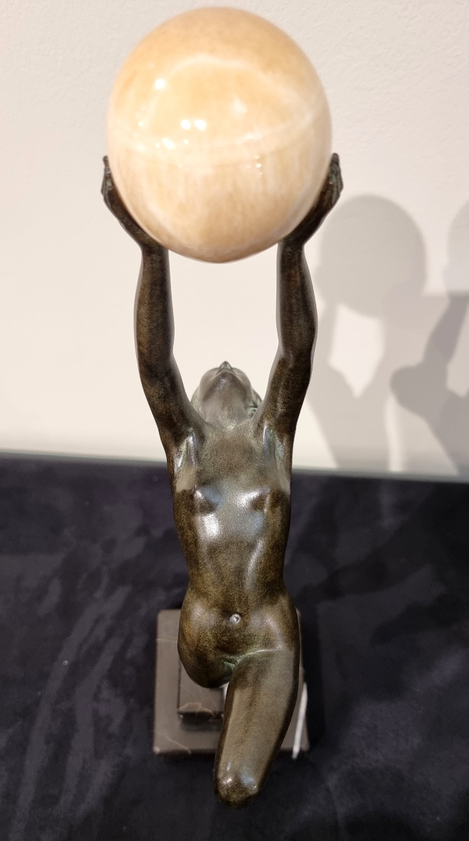 Max Le Verrier Sculpture Art Deco Model Game -photo-2