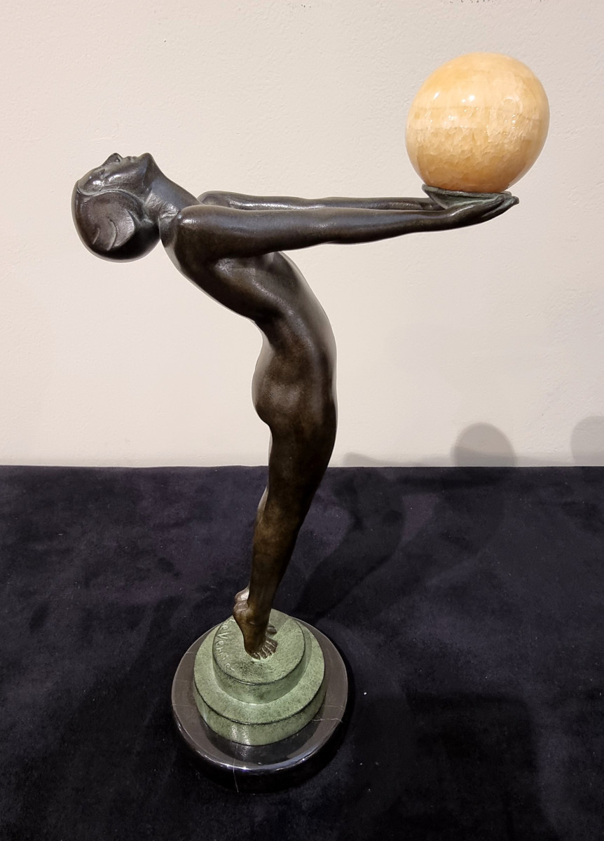 Max Le Verrier Art Deco Sculpture Model Lueur-photo-2