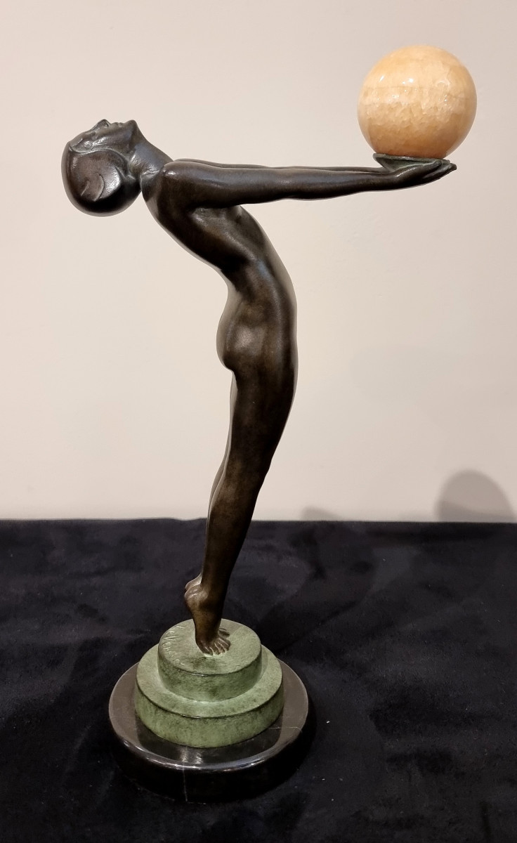 Max Le Verrier Art Deco Sculpture Model Lueur-photo-1