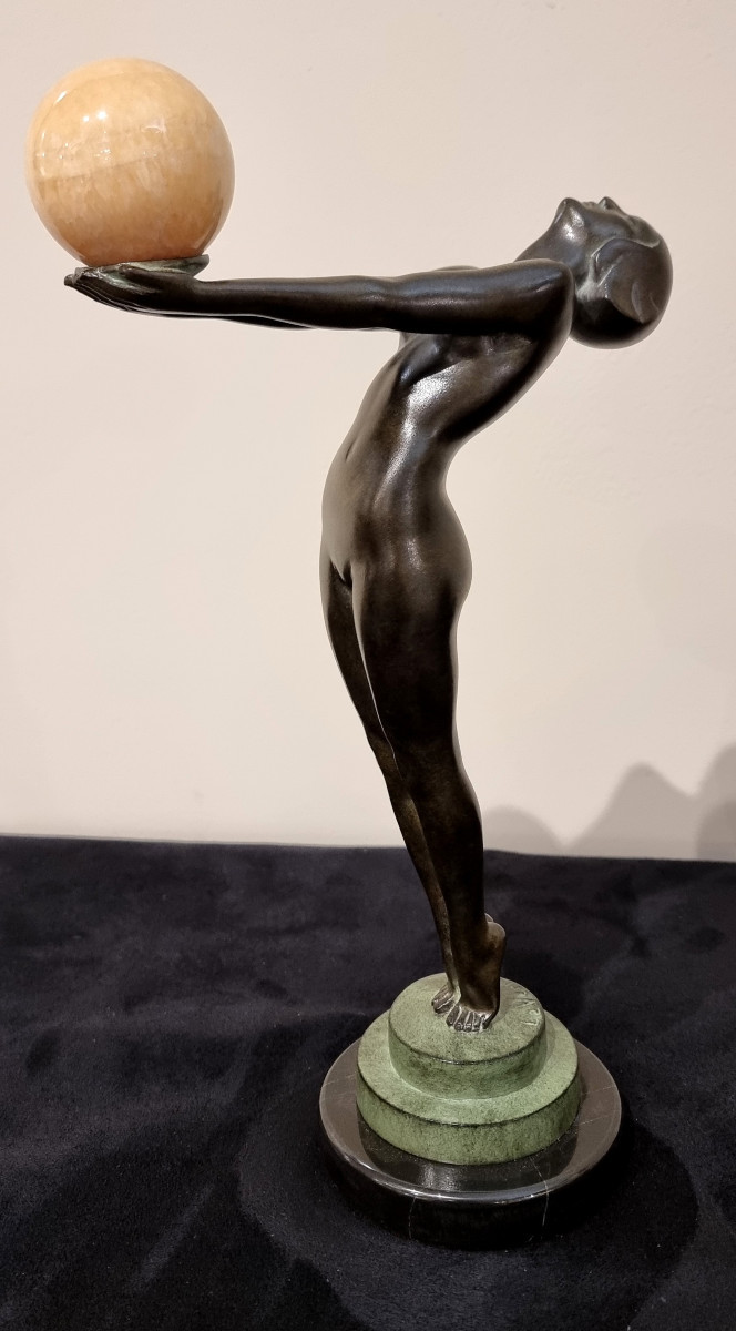 Max Le Verrier Art Deco Sculpture Model Lueur-photo-2