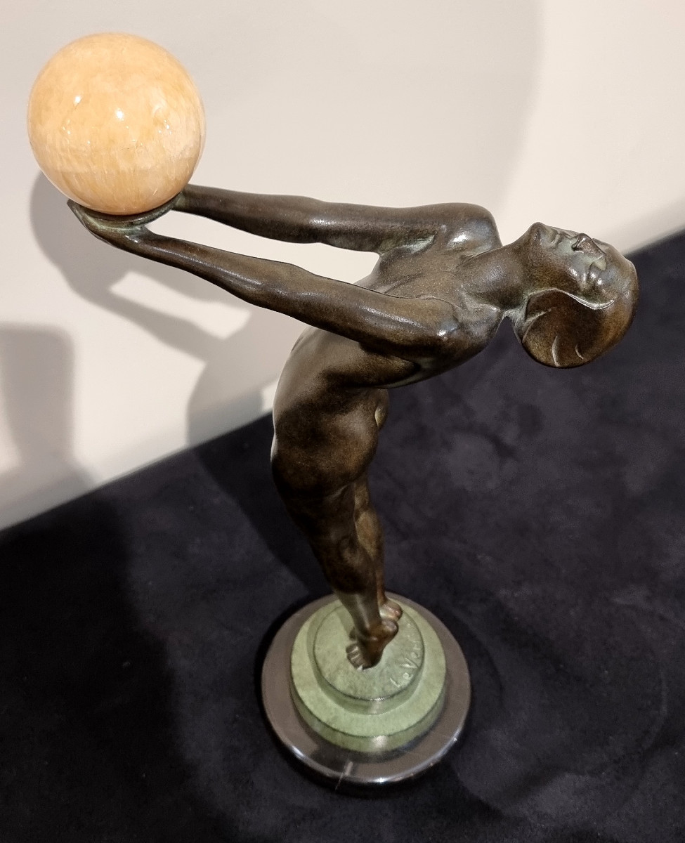 Max Le Verrier Art Deco Sculpture Model Lueur-photo-3