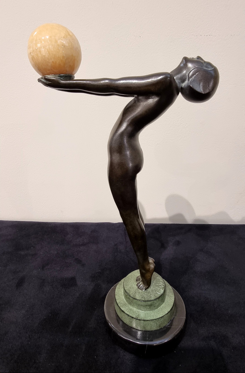 Max Le Verrier Art Deco Sculpture Model Lueur-photo-4
