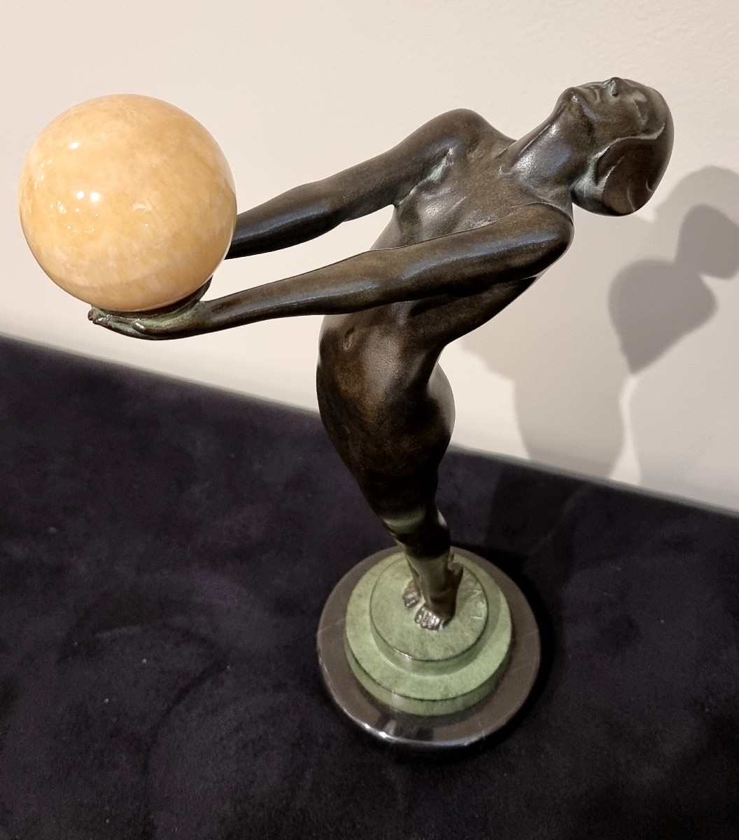 Max Le Verrier Art Deco Sculpture Model Lueur-photo-5