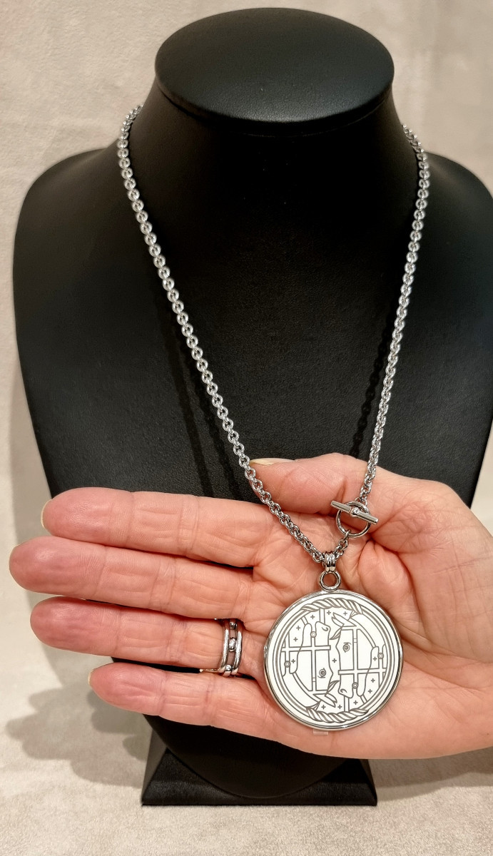 Hermès Quadrige Long Necklace, Large Model-photo-3