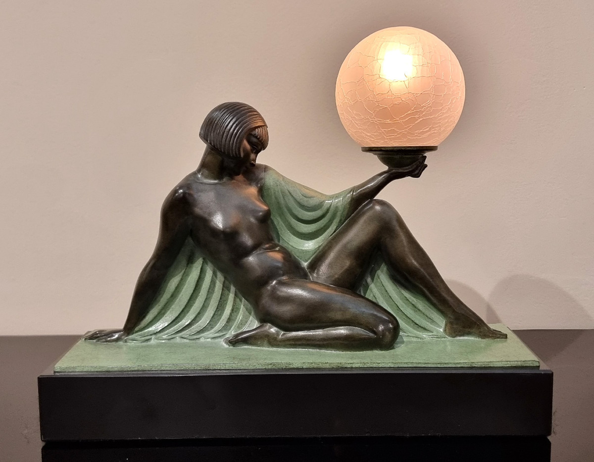 Raymonde GUERBE Sculpture Lumineuse Art Déco modèle Rêverie-photo-2