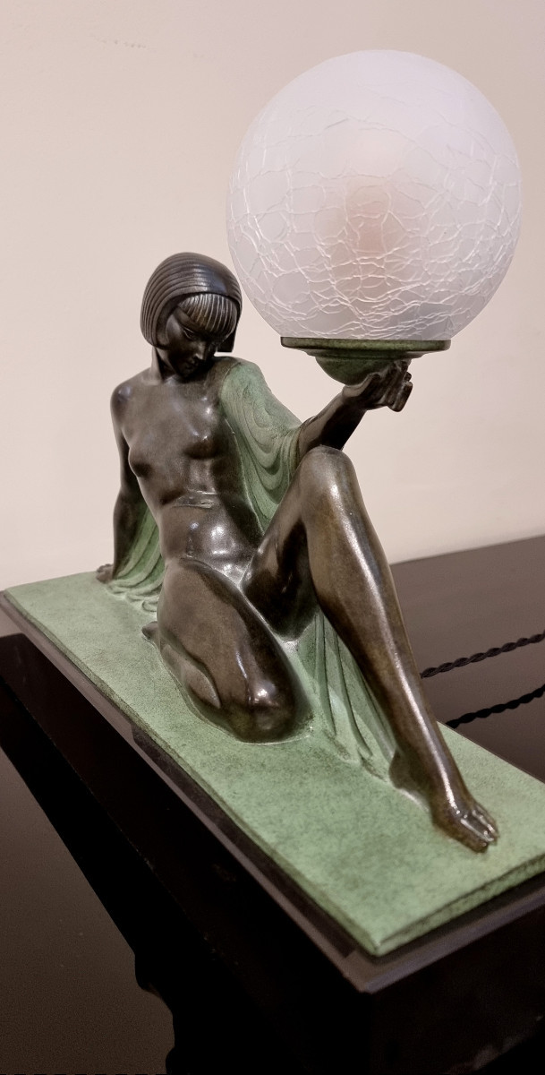 Raymonde GUERBE Sculpture Lumineuse Art Déco modèle Rêverie-photo-3