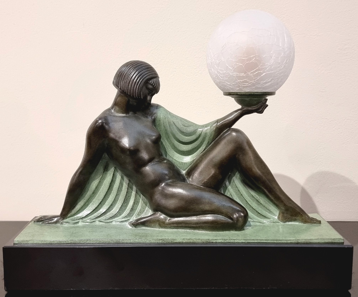 Raymonde GUERBE Sculpture Lumineuse Art Déco modèle Rêverie-photo-1