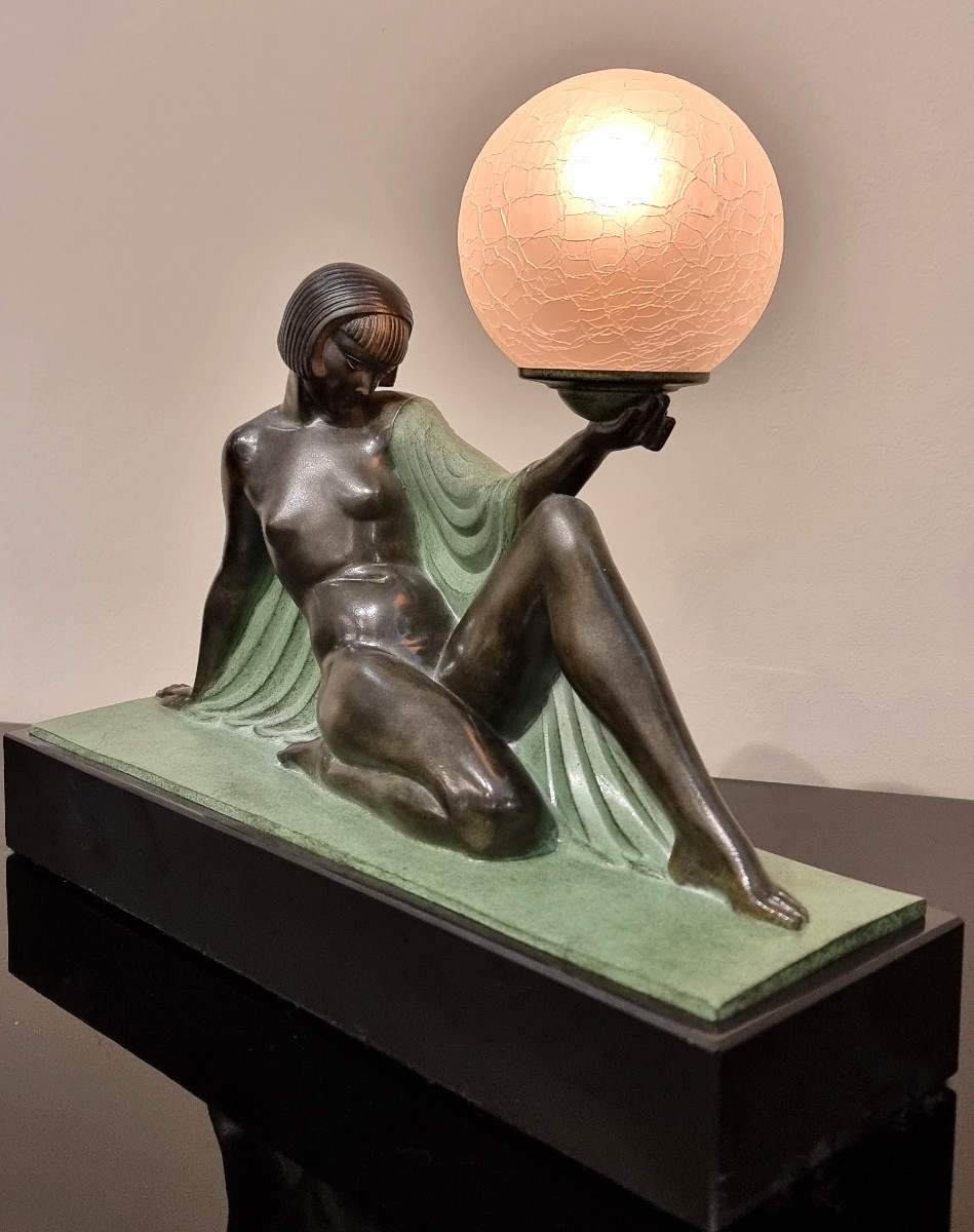 Raymonde GUERBE Sculpture Lumineuse Art Déco modèle Rêverie-photo-3