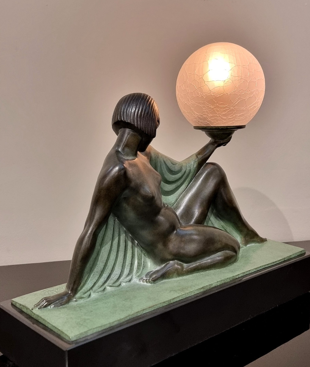 Raymonde GUERBE Sculpture Lumineuse Art Déco modèle Rêverie-photo-4