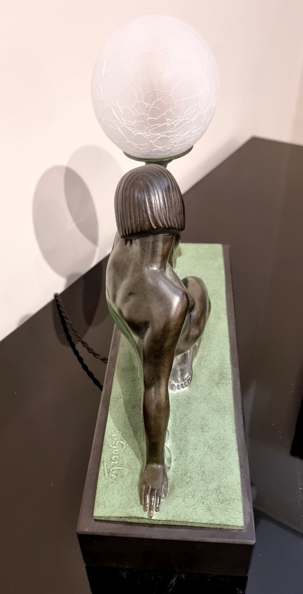 Raymonde GUERBE Sculpture Lumineuse Art Déco modèle Rêverie-photo-5