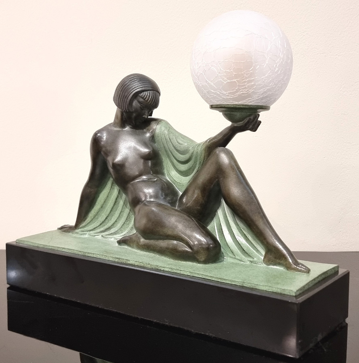 Raymonde GUERBE Sculpture Lumineuse Art Déco modèle Rêverie