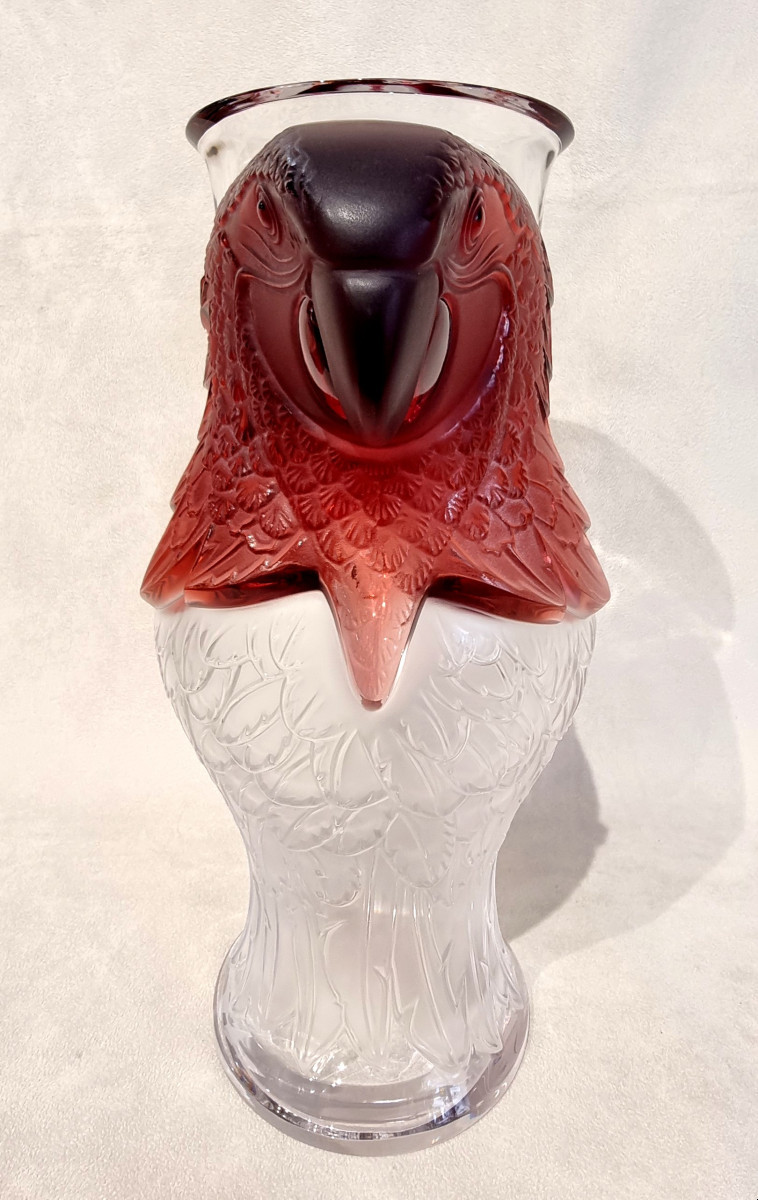 Lalique Macao Vase Crystal Limited Edition 99 Pieces-photo-2