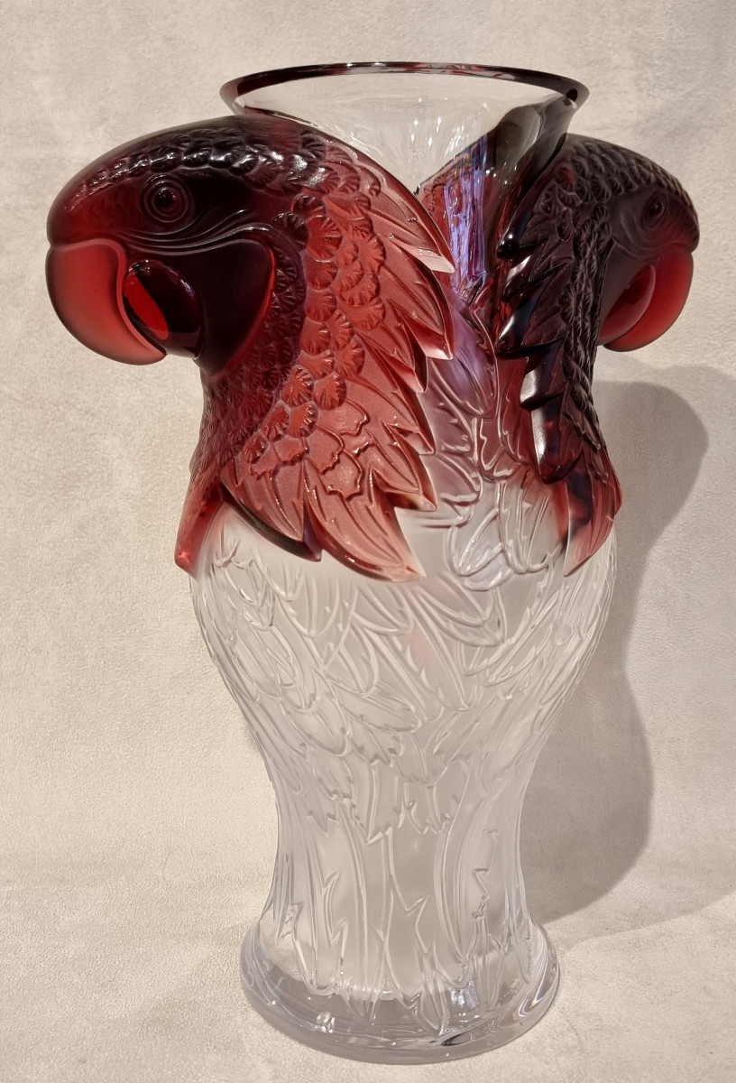 Lalique Macao Vase Crystal Limited Edition 99 Pieces-photo-3