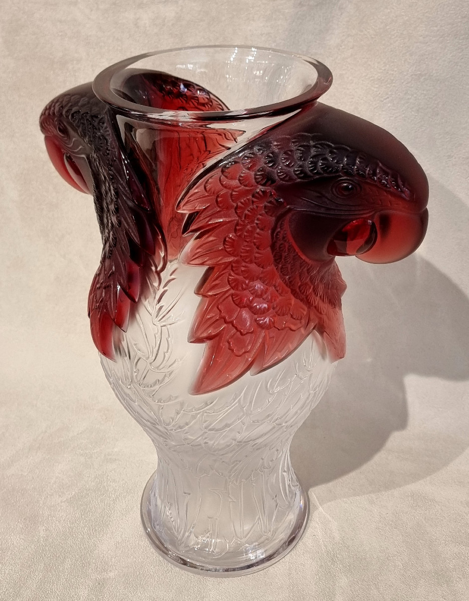Lalique Macao Vase Crystal Limited Edition 99 Pieces-photo-4