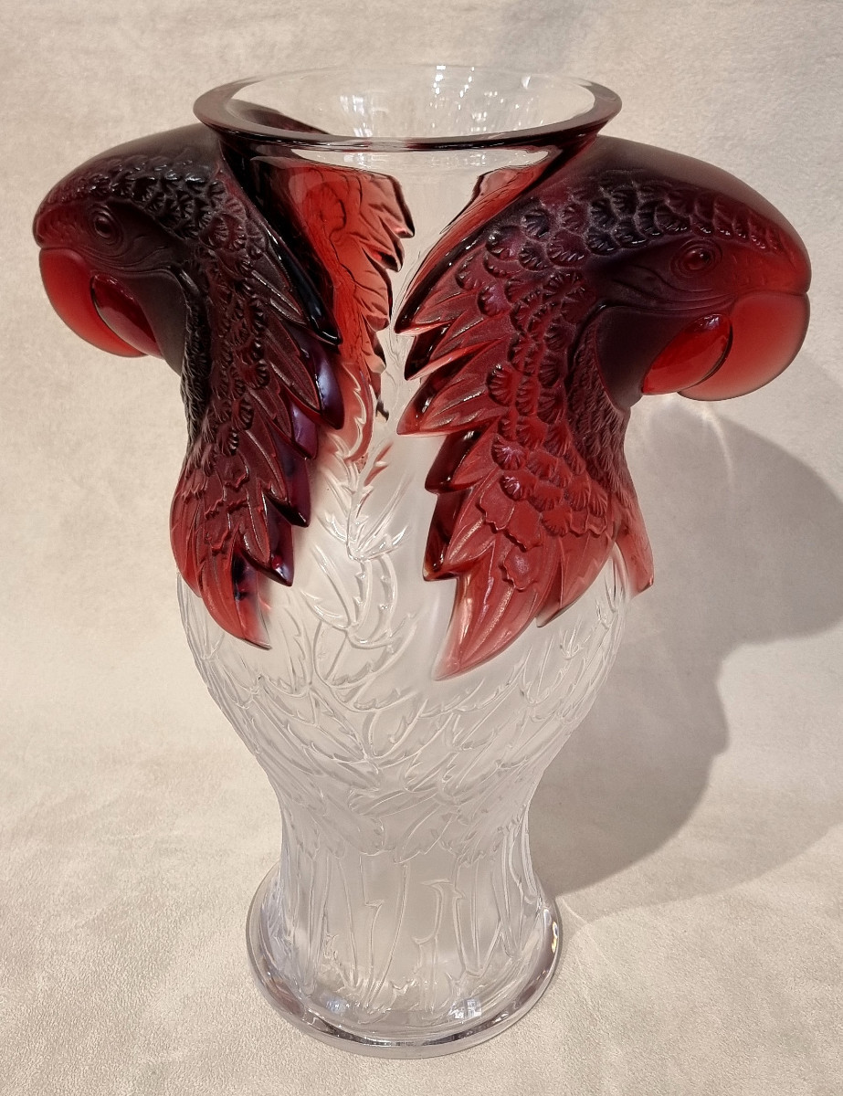 Lalique Macao Vase Crystal Limited Edition 99 Pieces-photo-2
