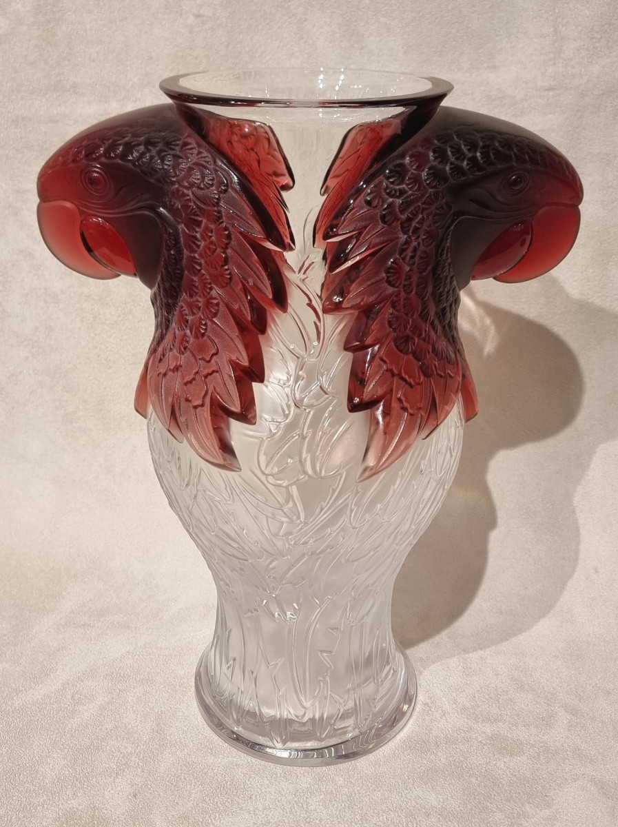 Lalique Macao Vase Crystal Limited Edition 99 Pieces-photo-3