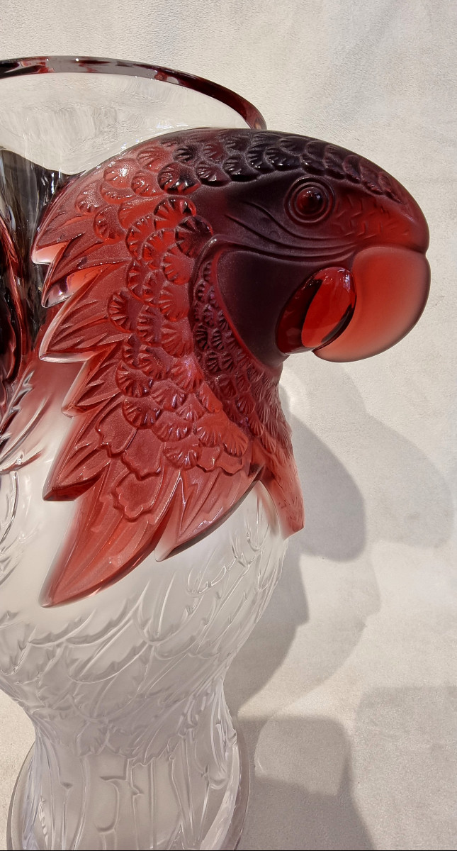 Lalique Macao Vase Crystal Limited Edition 99 Pieces-photo-4