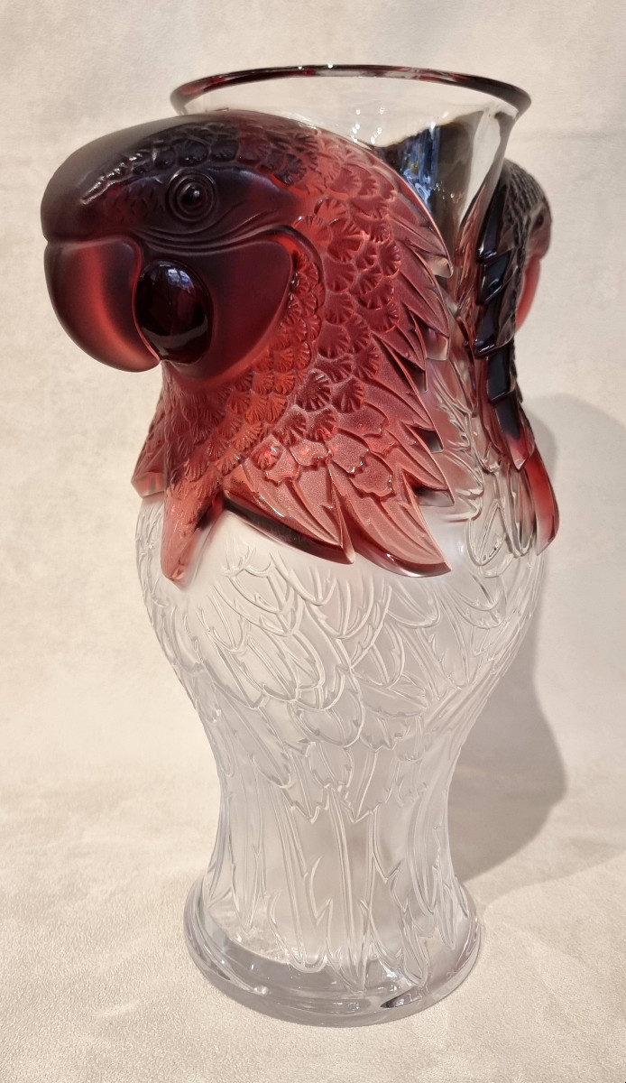 Lalique Macao Vase Crystal Limited Edition 99 Pieces-photo-6