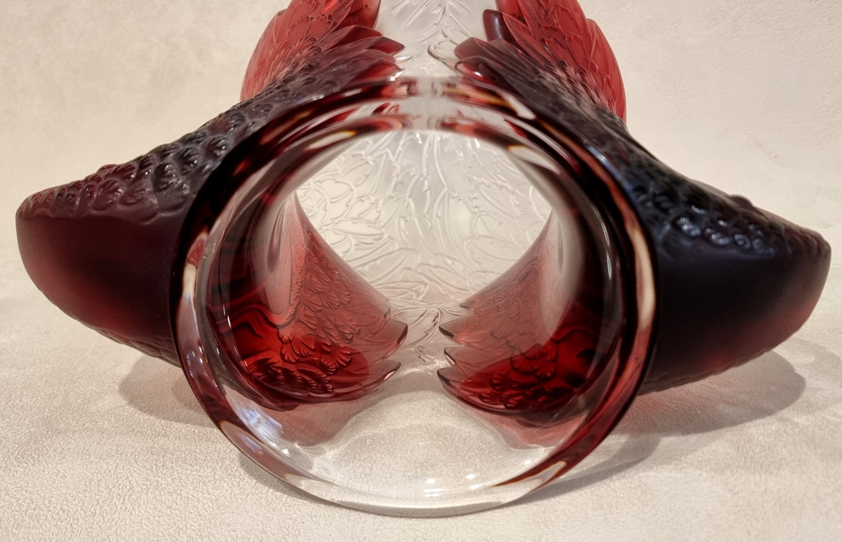 Lalique Macao Vase Crystal Limited Edition 99 Pieces-photo-7