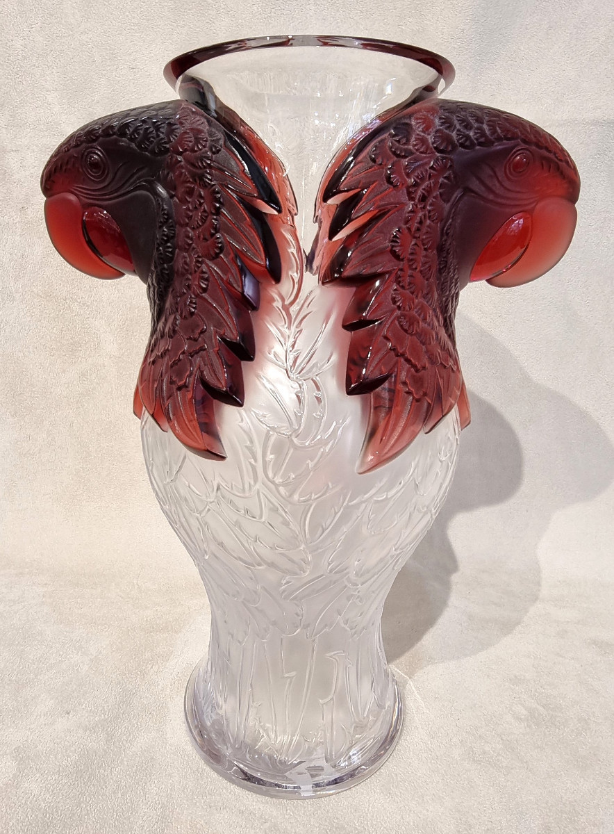 Lalique Macao Vase Crystal Limited Edition 99 Pieces