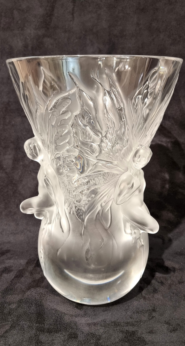 LALIQUE VASE Fée Cristal-photo-2
