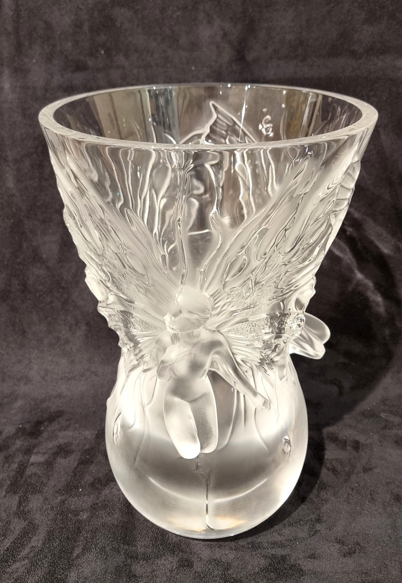 LALIQUE VASE Fée Cristal-photo-4