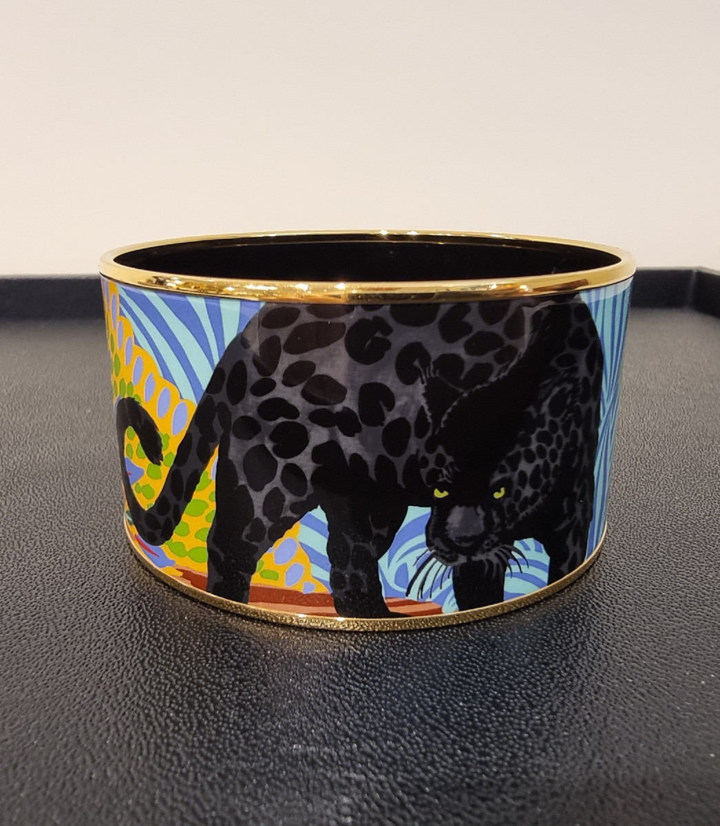Hermès Panther Cuff Bracelet-photo-6