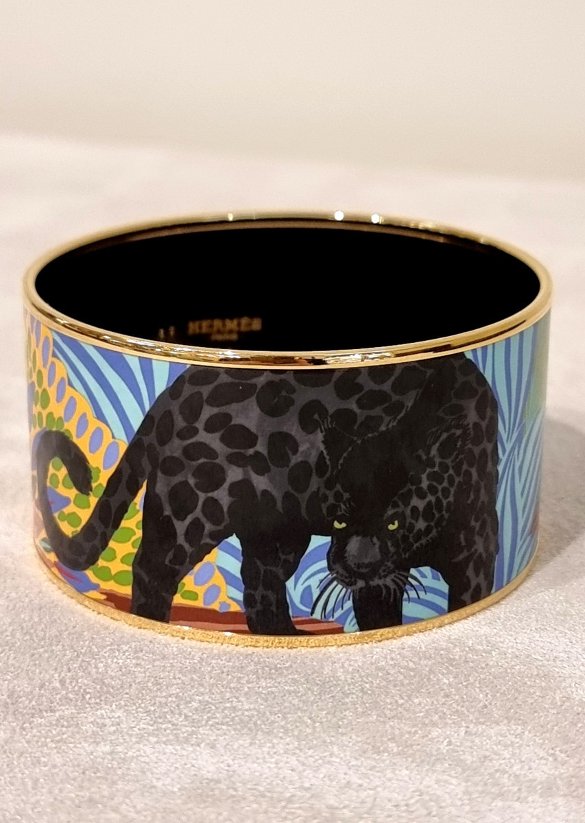 Hermès Panther Cuff Bracelet
