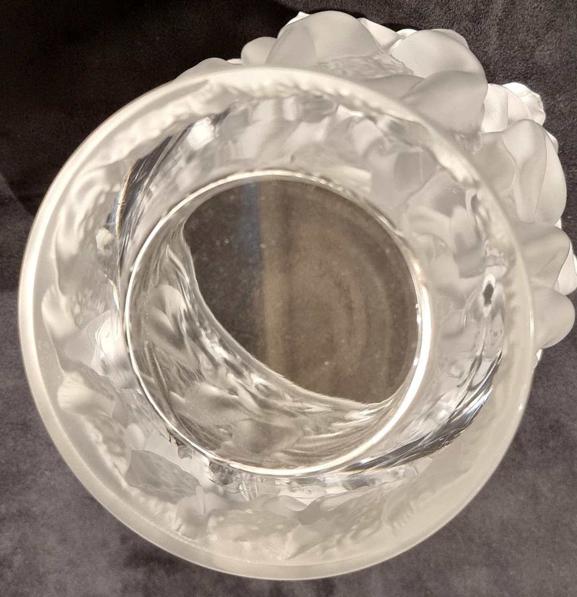 Lalique Bacchantes Crystal Vase, Numbered Edition -photo-4