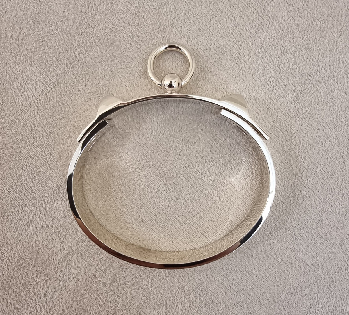 Hermès Silver Dog Collar Bracelet-photo-3