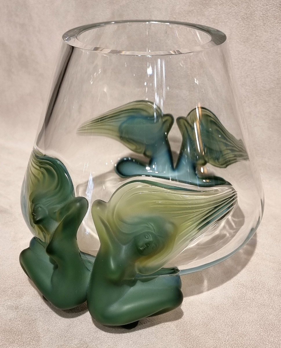 Lalique Antinéa Vase In Crystal 1975-photo-2