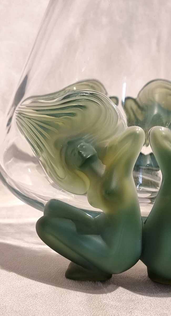 Lalique Antinéa Vase In Crystal 1975-photo-4