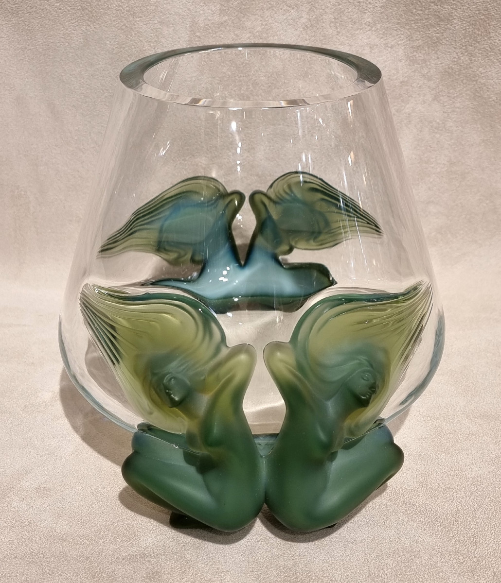 Lalique Antinéa Vase In Crystal 1975