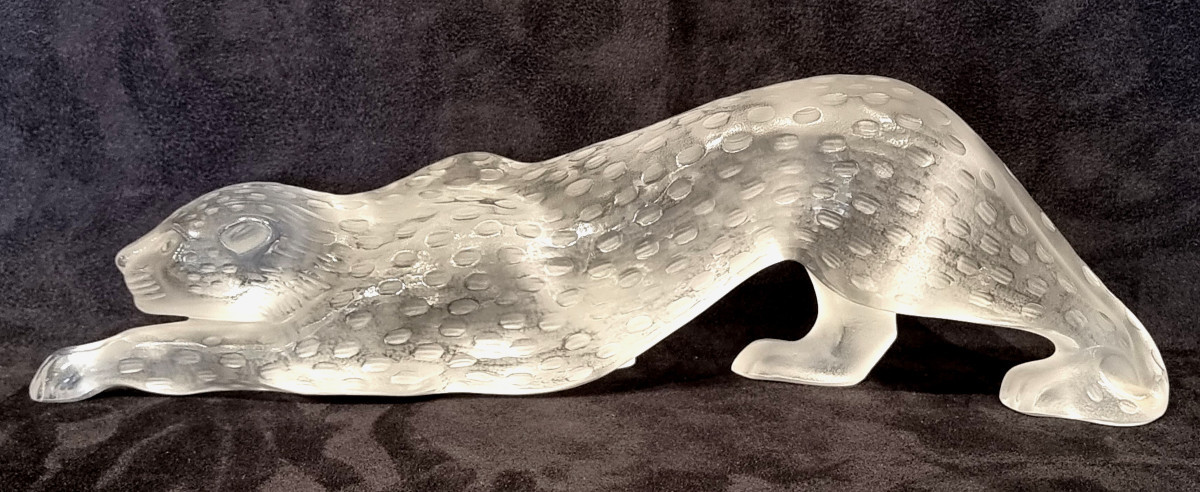 Lalique Marie Claude Panther Zeila Large Model Crystal 