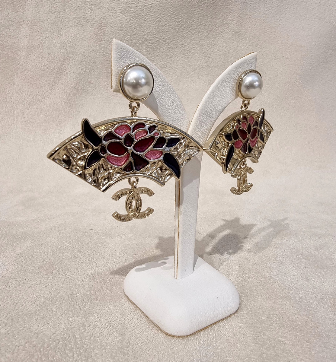 CHANEL Paire de boucles d'oreilles pendants-photo-2