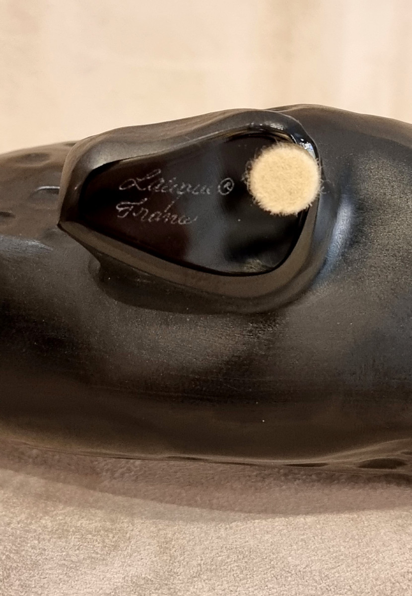 Lalique Marie Claude Panthère Zeila Grand Modèle Cristal Noir-photo-5