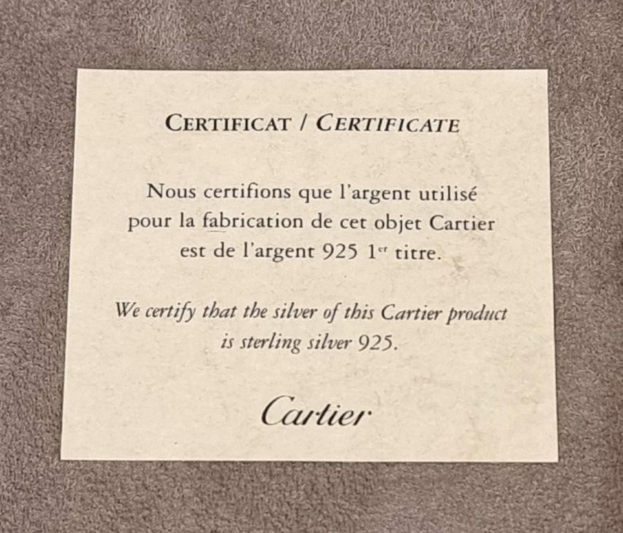 Cartier Panthère Paperweight In Silver And Blue Crystal-photo-5