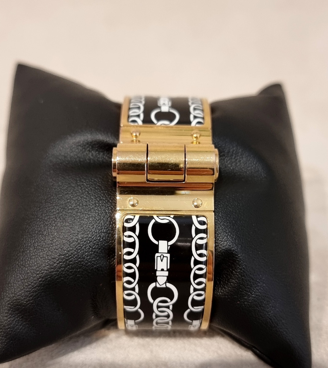 Hermès Gold-plated And Enamel Hinge Bracelet -photo-1