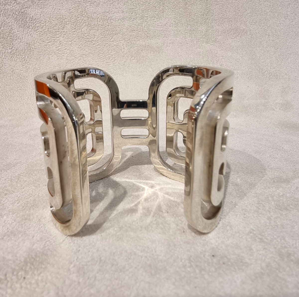 Hermès Arcane Cuff Bracelet In Silver-photo-2