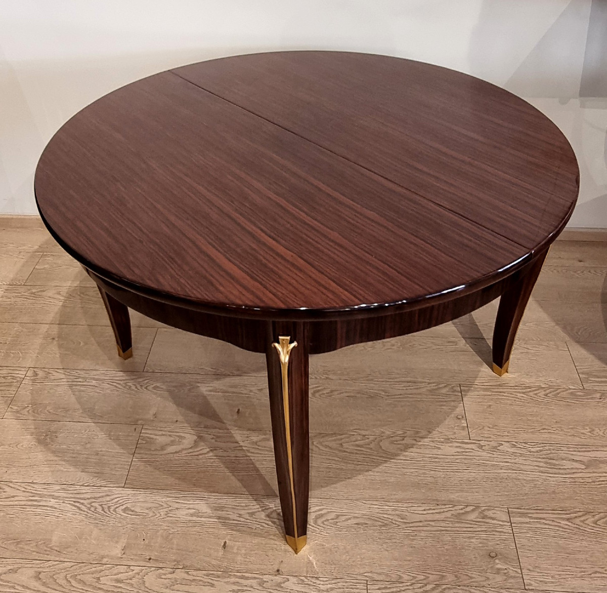 Jules Leleu Table  de salle à manger à Allonges  en Placage de  Palissandre Circa 1940 -photo-3