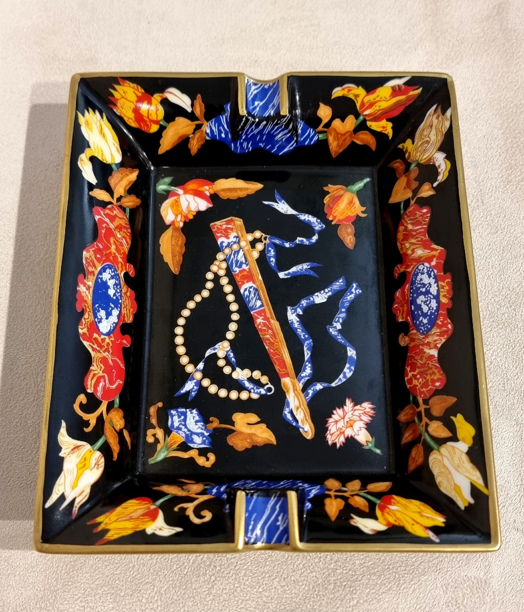 Hermès Vide Poches Cendrier Marqueterie de Pierres d'Orient et D'Occident-photo-2