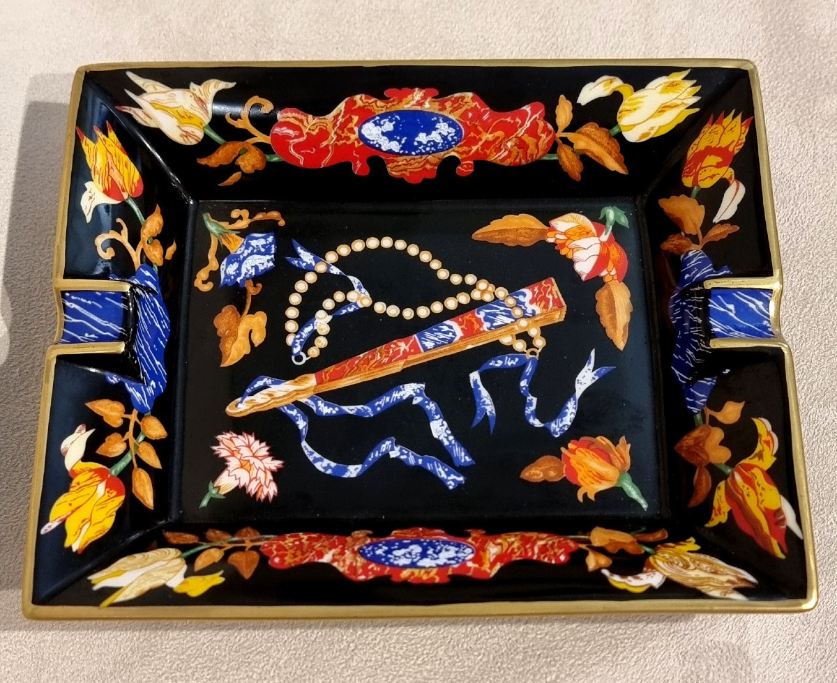 Hermès Vide Poches Cendrier Marqueterie de Pierres d'Orient et D'Occident-photo-4