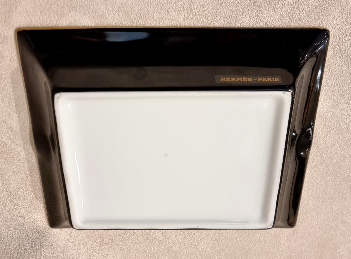 Hermès Vide Poches Cendrier Marqueterie de Pierres d'Orient et D'Occident-photo-1