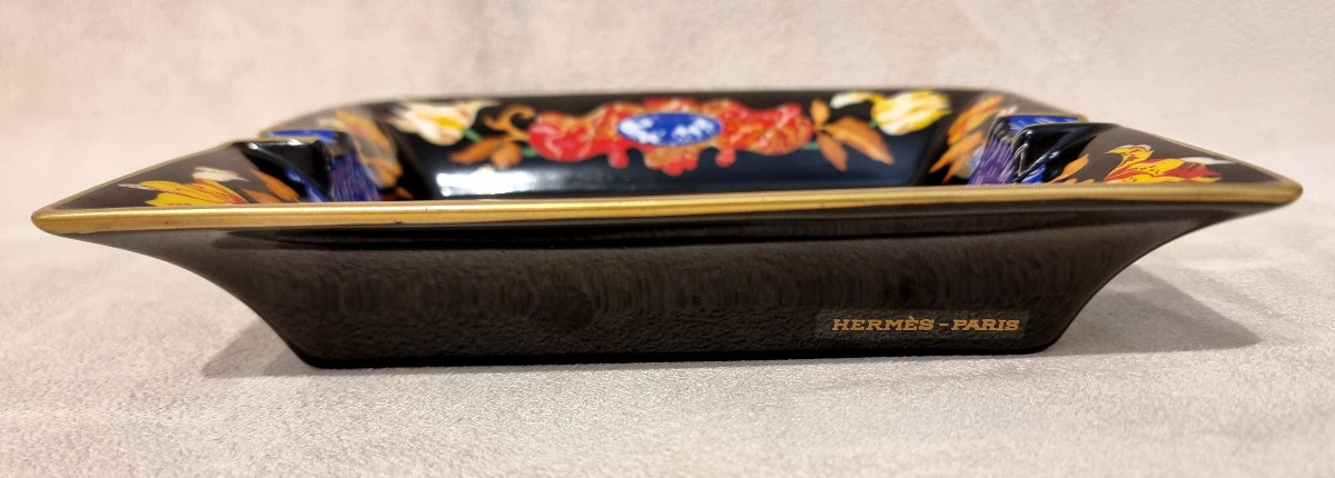 Hermès Vide Poches Cendrier Marqueterie de Pierres d'Orient et D'Occident-photo-2