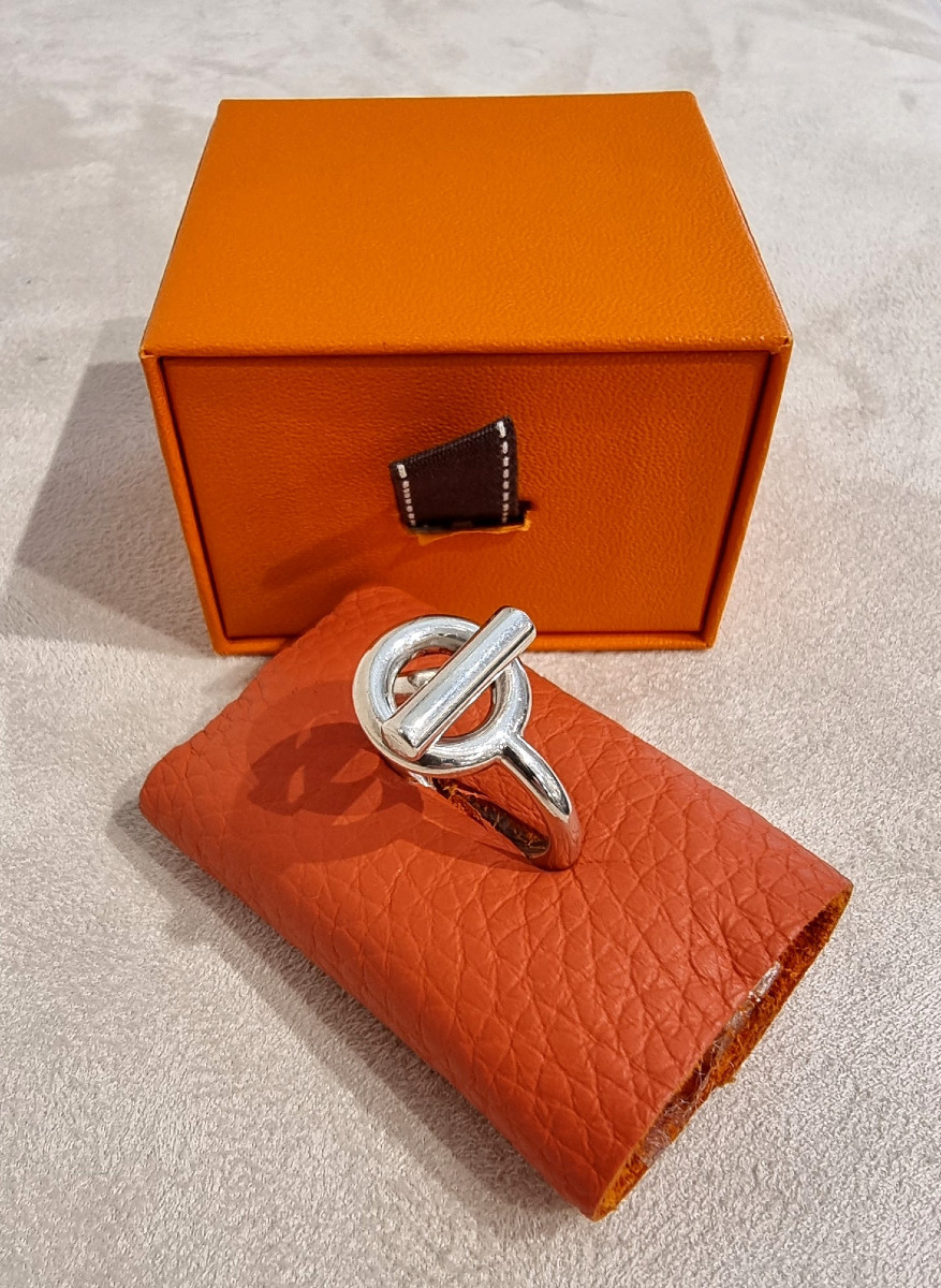 Hermès Echappée Ring In 925 Sterling Silver -photo-3