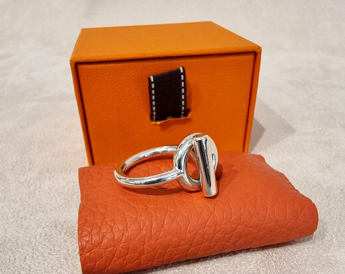 Hermès Echappée Ring In 925 Sterling Silver -photo-2