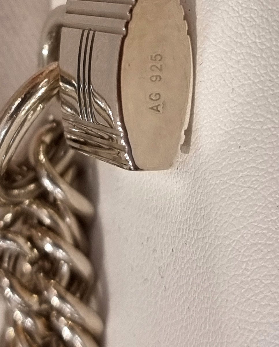 Hermès Sautoir Kelly Vintage en argent 925 millièmes -photo-6